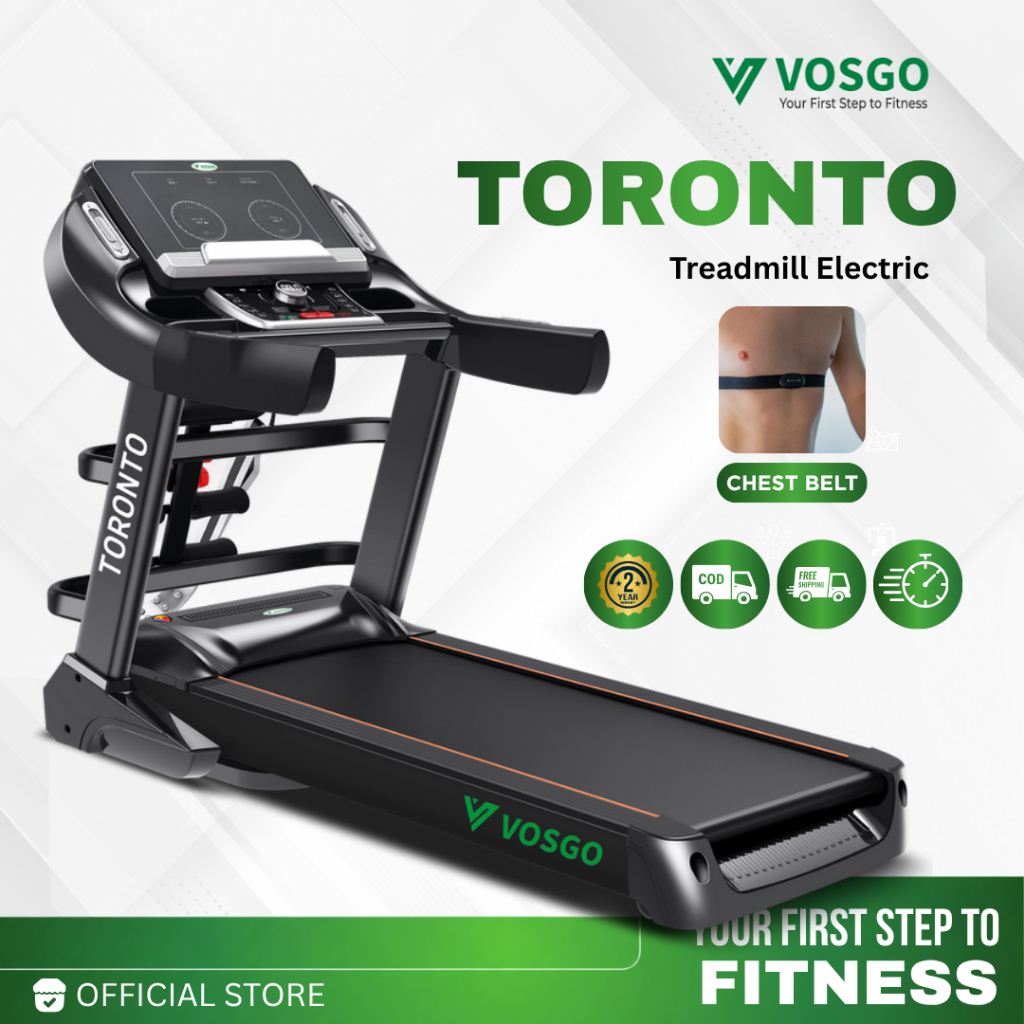 Alat Fitness Treadmill Elektrik Vosgo Toronto