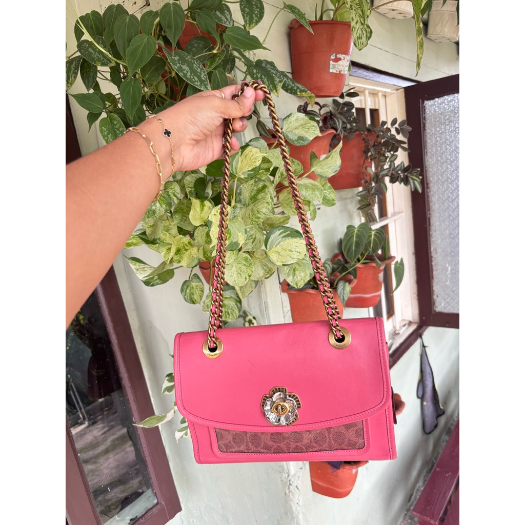 preloved Coach Parker tea rose