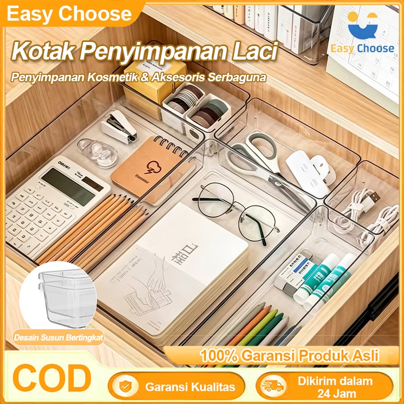 Easy Choose Kotak Organizer Laci Serbaguna Kotak Organizer Barang-barang Serbaguna Kotak Penyimpanan