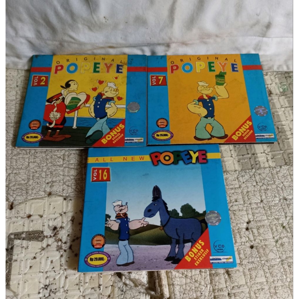 Popeye Vcd Original Sepaket