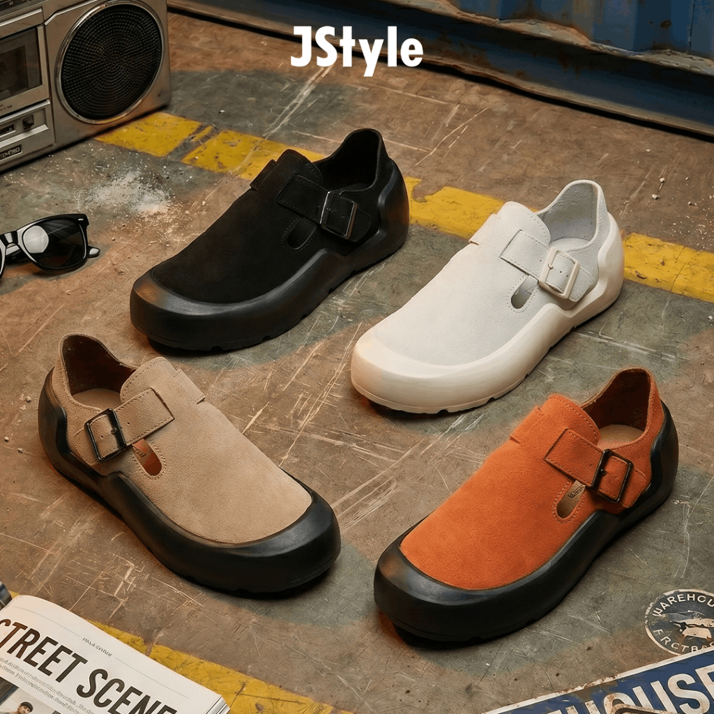 Sepatu Dny Sepatu Cowok Model Clog Sneakers Size 39-45 Pria Kasual Santai Hitam Orange Putih Abu SP-