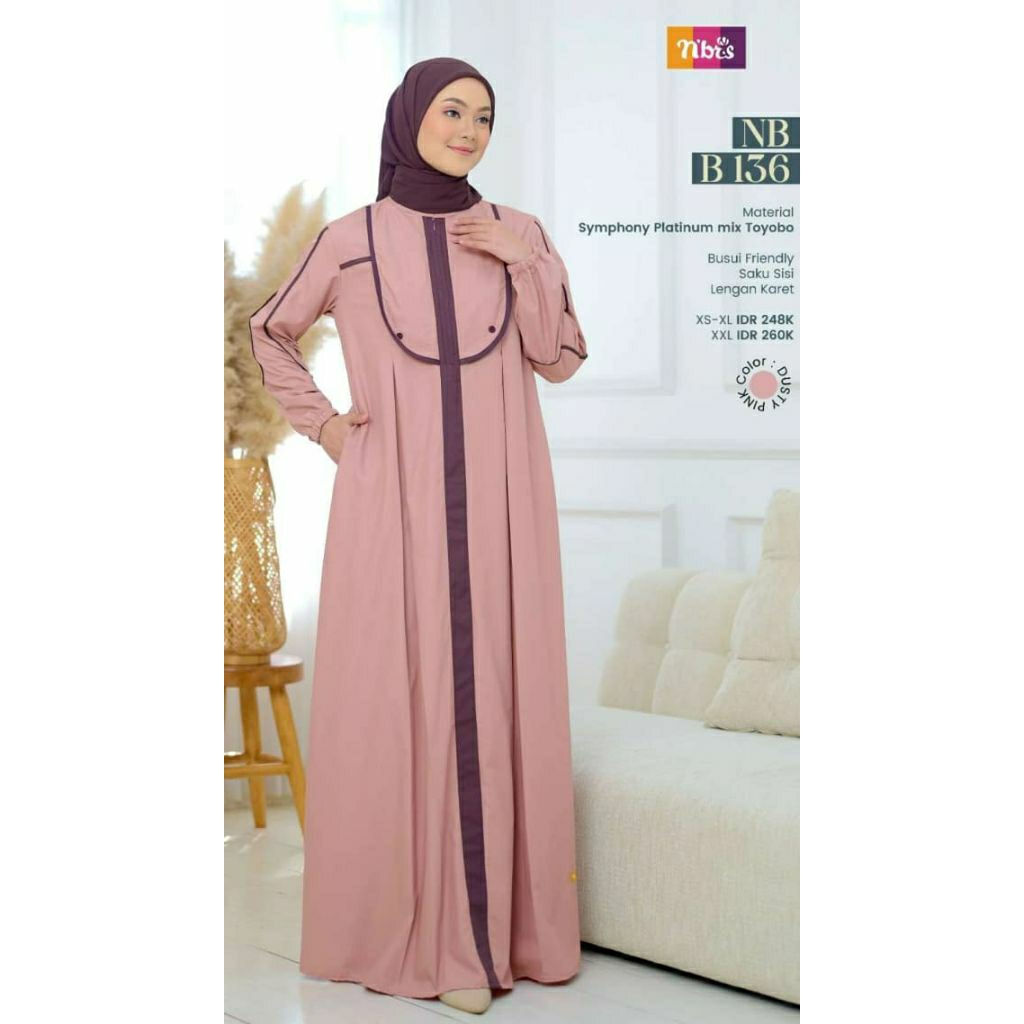 GAMIS NIBRAS NB B136 MODEL TERBARU