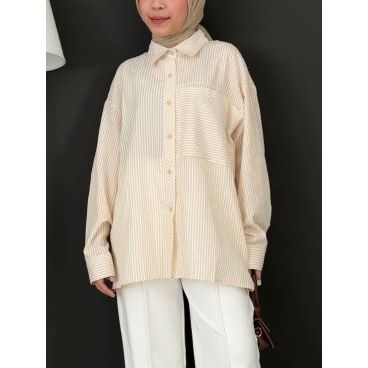SHIFA SHIRT- KEMEJA GARIS-GARIS - KEMEJA DAILY - KEMEJA MURAH - KEMEJA KERJA - KEMEJA KULIAH - KEMEJ