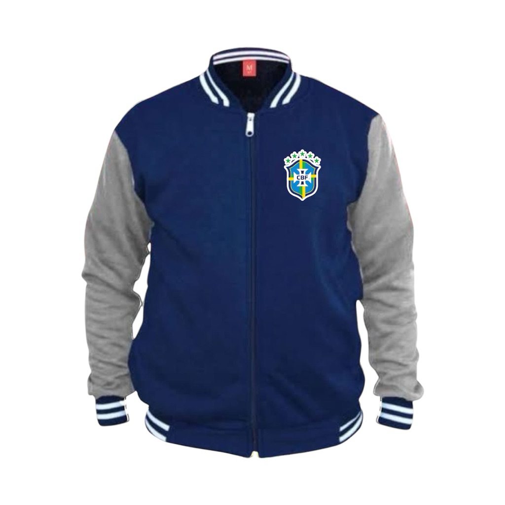 Jaket Varsity Brazil Piala Dunia 2026 / Jaket varsity Polos/ Jaket Bola