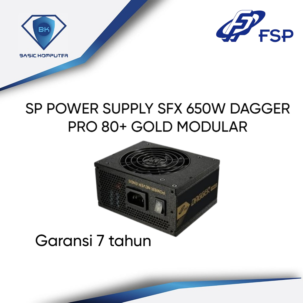 SP POWER SUPPLY SFX 650W DAGGER PRO 80+ GOLD MODULAR