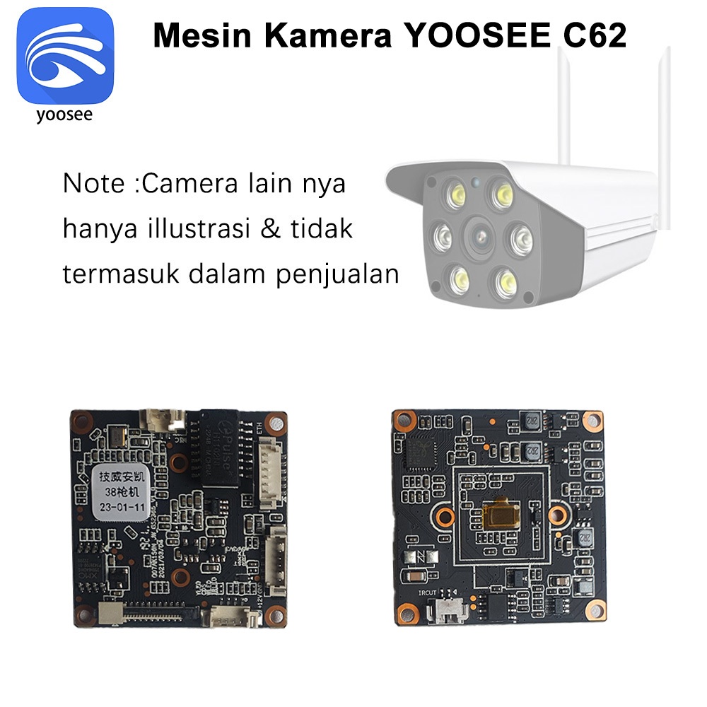 Asli Yoosee C62 CCTV Mesin 8MP for CCTV IP WIFI Kamera rusak ganti Yoosee Aksesoris kamera