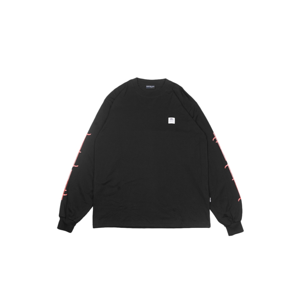 HUSTED KAOS LENGAN PANJANG MARXKUL BLACK LONGSLEEVE