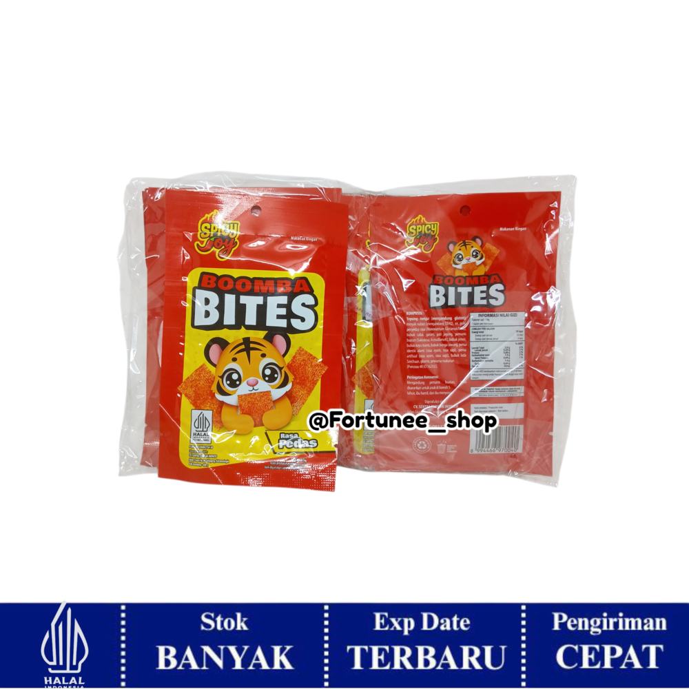 Spicy Joy Boomba Bites isi 20 / Snack Nabati Pedas Manis