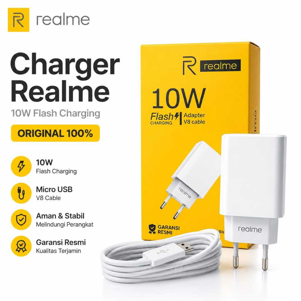 Charger Realme Original Fast Charging Micro Usb Carger Casan HP Realme 5 Ori