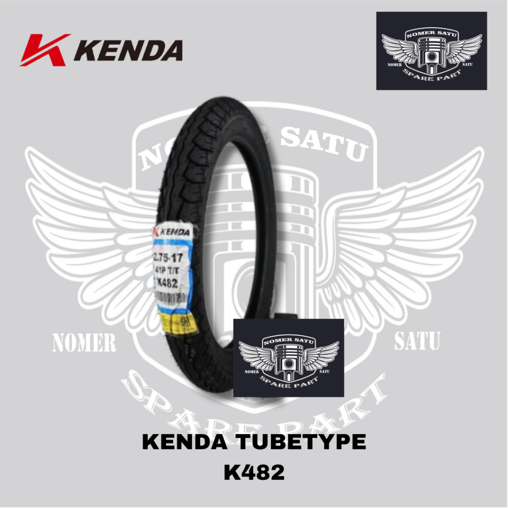 BAN LUAR MOTOR KENDA TUBETYPE K482 275 RING 17 UNTUK MOTOR BEBEK ORIGINAL 100%