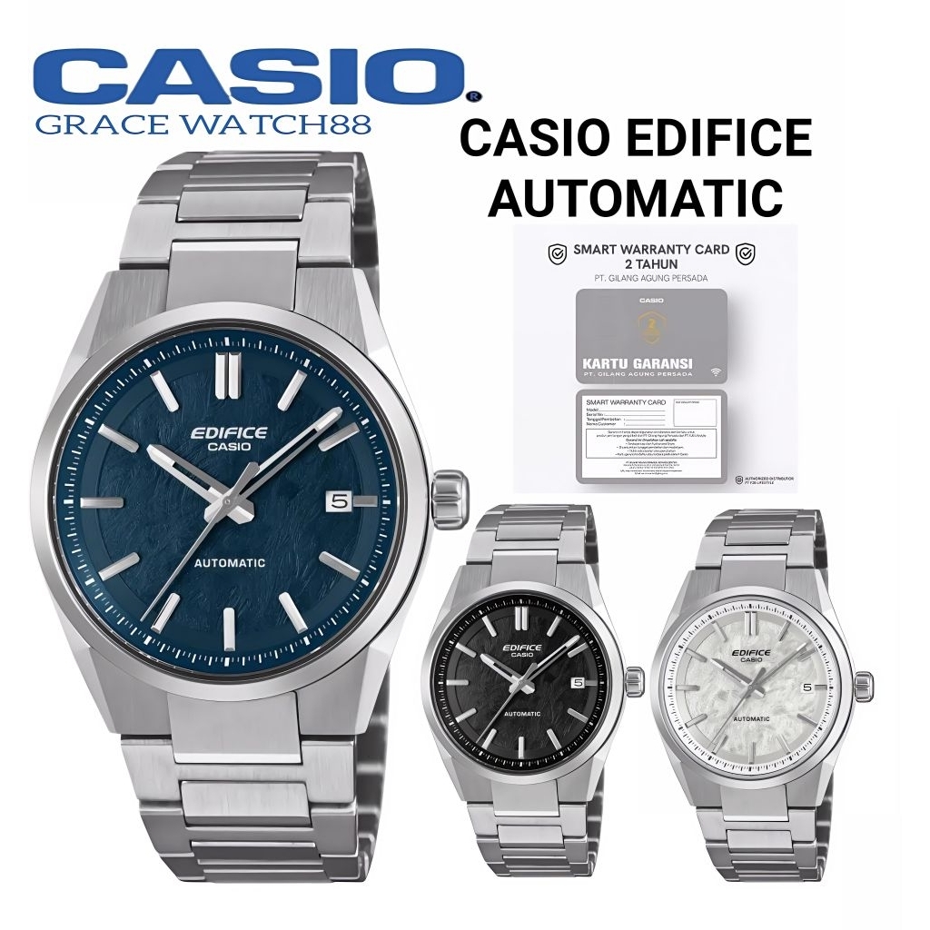 New Jam tangan Pria Casio Edifice Automatic Seri EFK-110D Jam tangan original kaca Saphire efk-110d