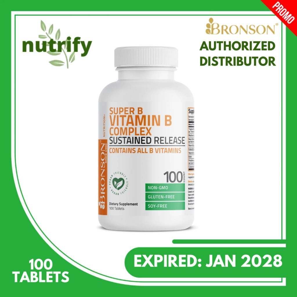 Bronson Vitamin B Complex Sustained Release 100 Tablet
