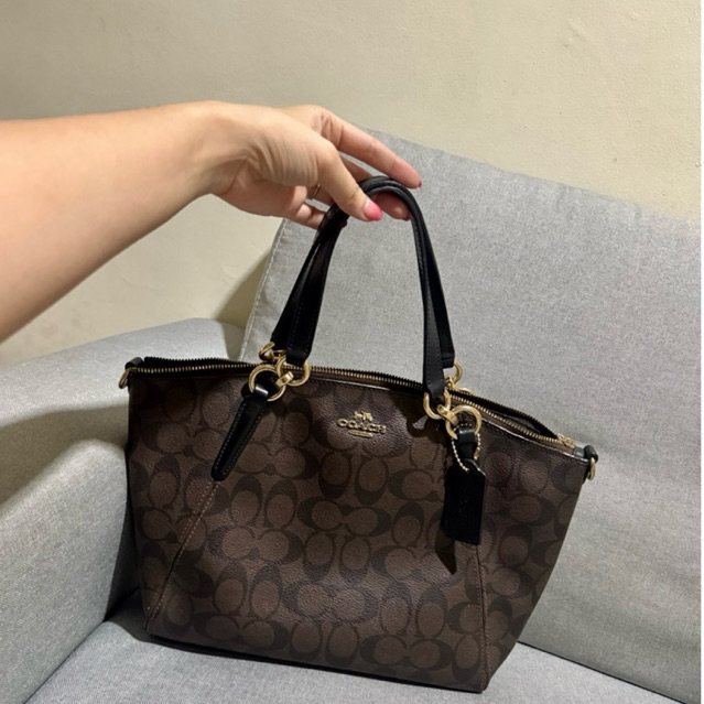 Coach Kelsey Satchel Bag in Brown original (Preloved)