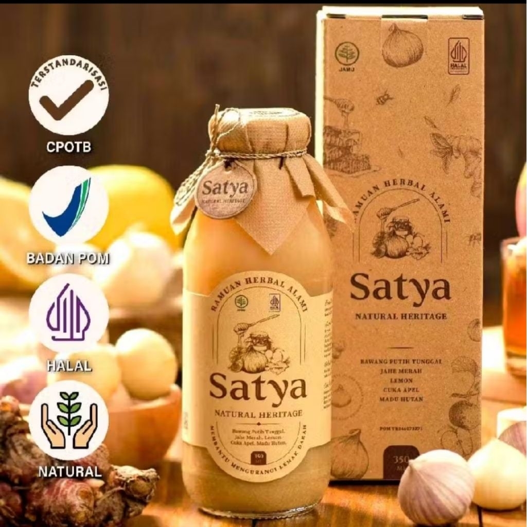 Satya Natural Juice 350 ML (Jus Bawang Putih Tunggal)