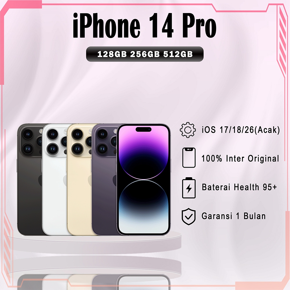 iPhone 14 Pro Second Inter 128/256GB BH 95%+