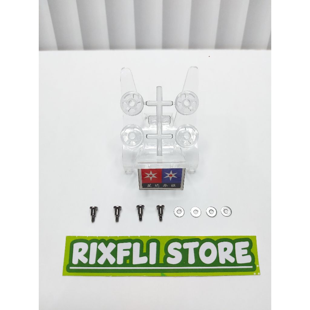 Roller Tamiya KIT DAXING Warna Clear Series BLACK SABER PREMIUM SUPER 2 CHASSIS Part Copotan KIT DAX