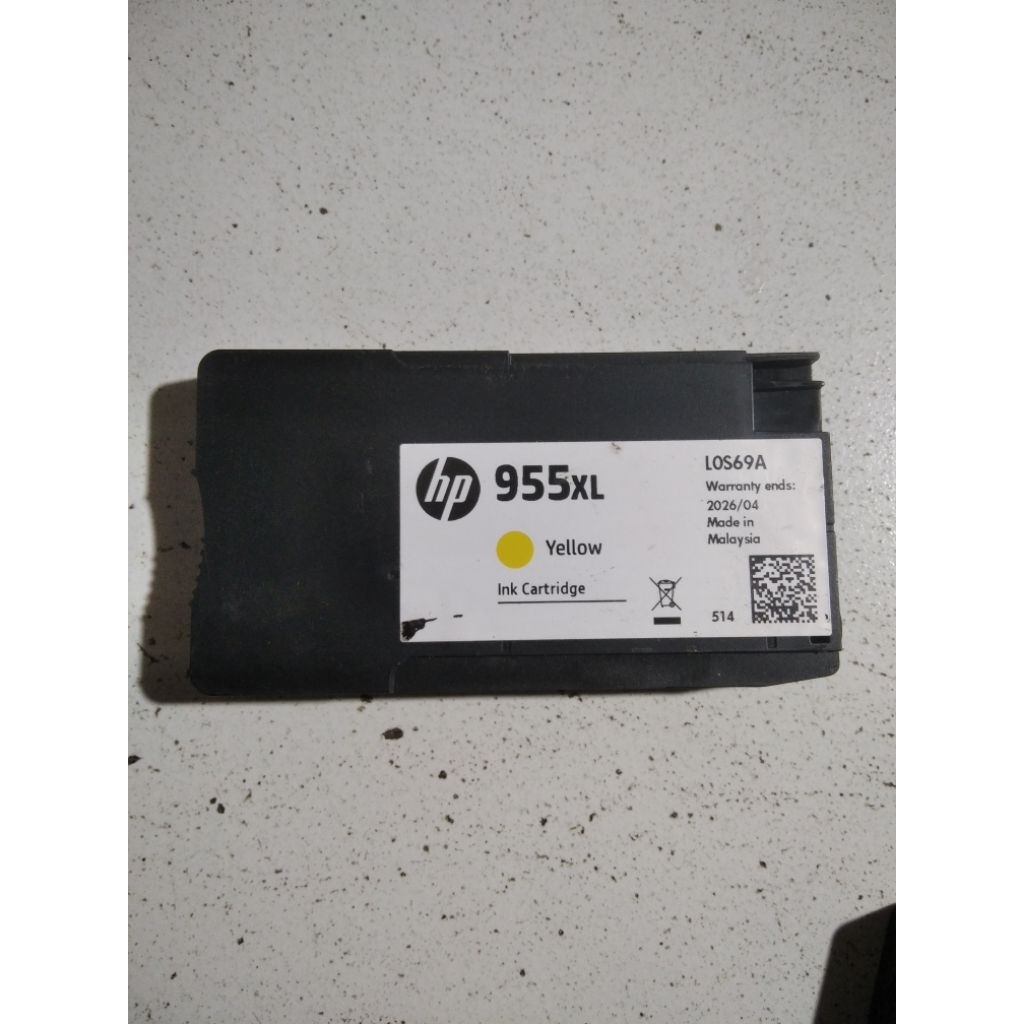 hp cartridge 955xl dan 938 magenta seken bekas copotan original