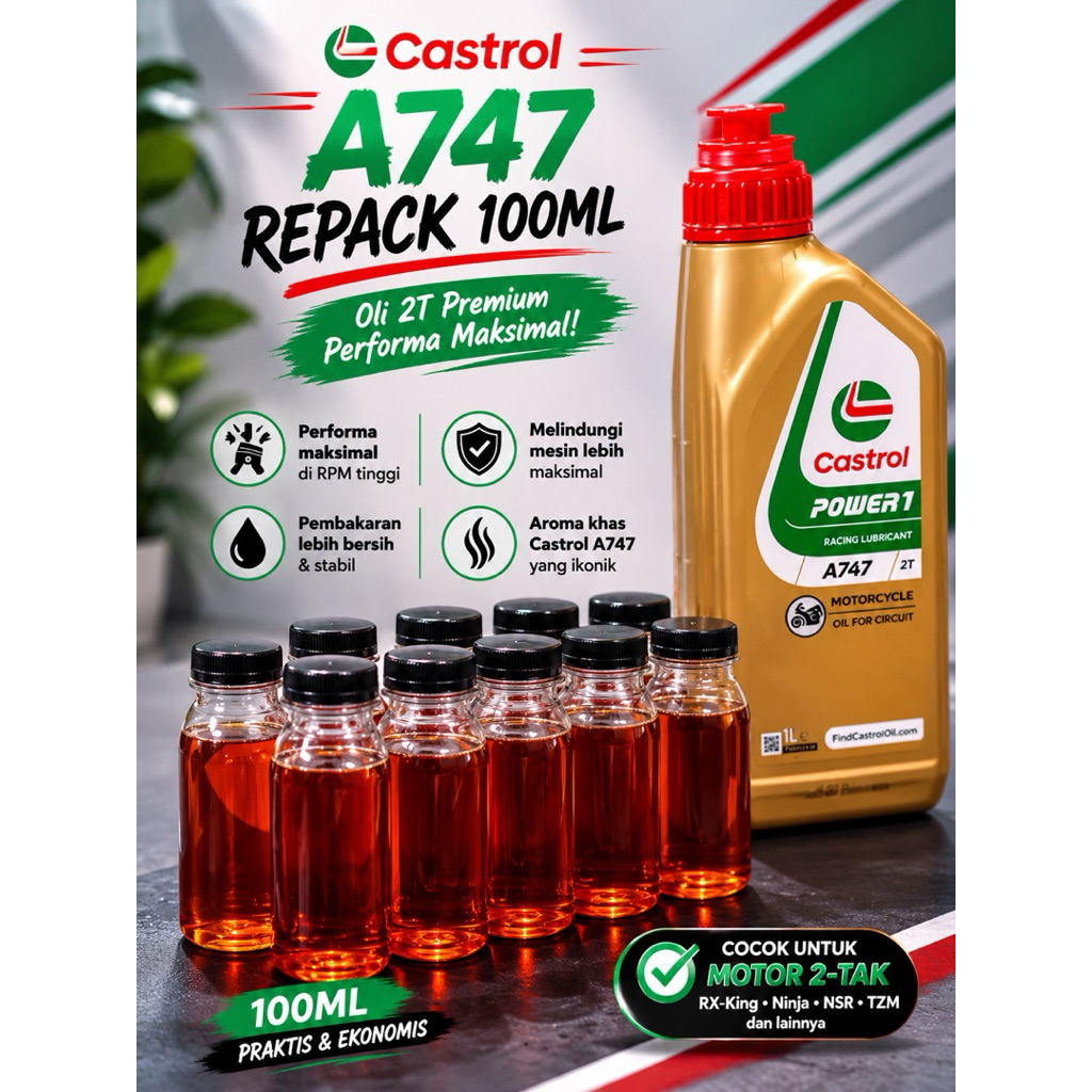 Oli Castrol A747 Repack 100ml
