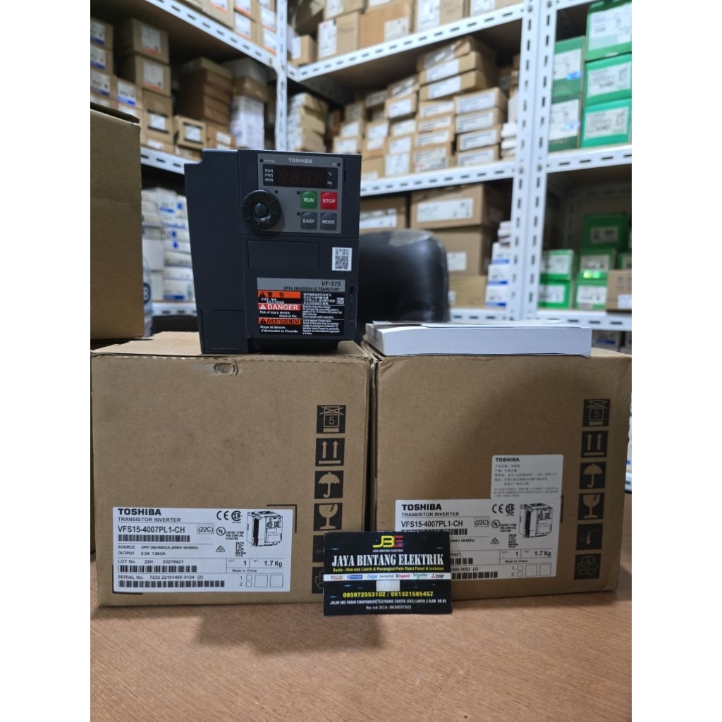 VFS15-4007PL1-CH INVERTER TOSHIBA 0.75KW 3P 380V ORIGINAL