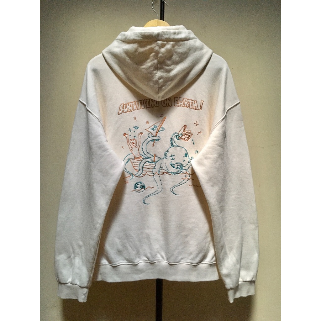 Pullover Hoodie Sweater Compagno CPGN Studio Krem Oversize Boxy