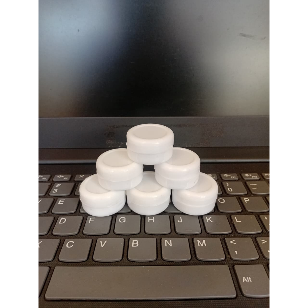 Pot 5gr tutup putih body putih / pot cream 5 gr / pot salep 5 gram