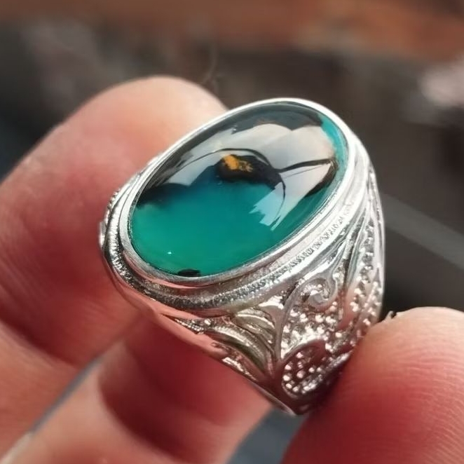 cincin bacan doko kembang pancawarna kristal