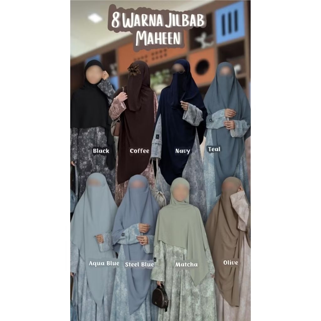 Khizaanah FK Calla bahan Maheen French Khimar Syari Jilbab Kerudung syari