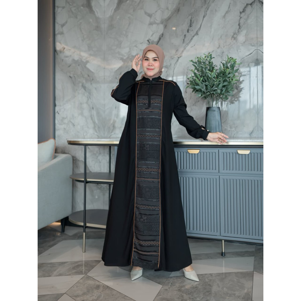 AYLA DRESS ONLU BY ARSYAKAYLA GAMIS SIMPLE ELEGANT EDISI UMROH DAN LEBARAN SYARI GAMIS SETT MEWAH ME