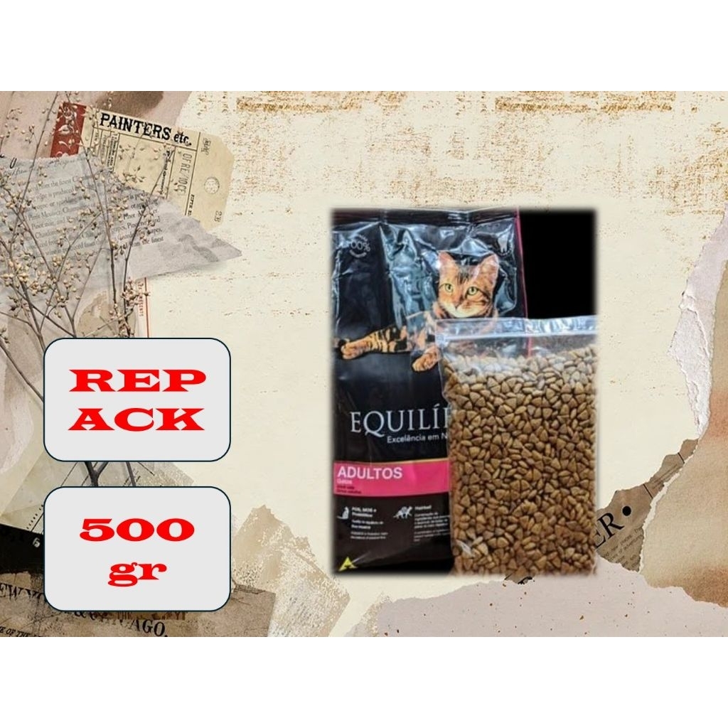 EQUILIBRIO (Equilibrio Adult Kemasan 500gr Repack)Makanan Kucing EQUILIBRIO ADULT