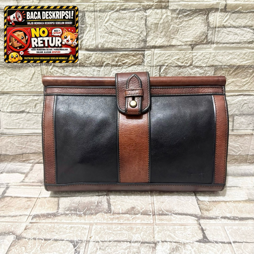 698# NET-Preloved Fossil VRI VRV Clutch 2 Tone