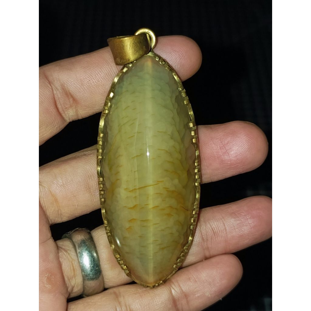 Akik Pandan Lawasan Ring Koin Kuningan 91