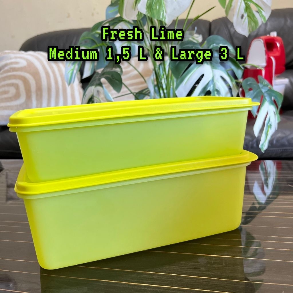 Tupperware fresh lime pack n store penyimpanan dalam kulkas