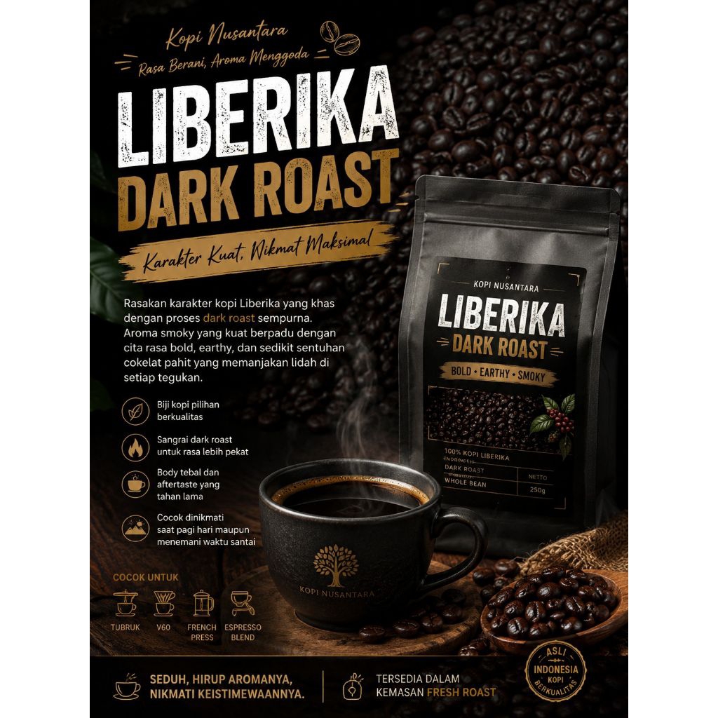 roastbean kopi liberika/kopi nongko