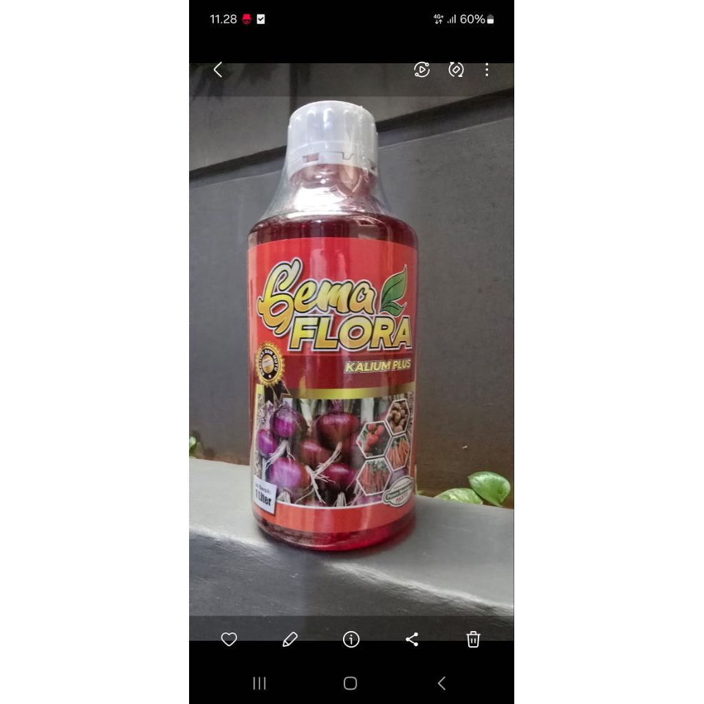 New gema flora merah 1liter