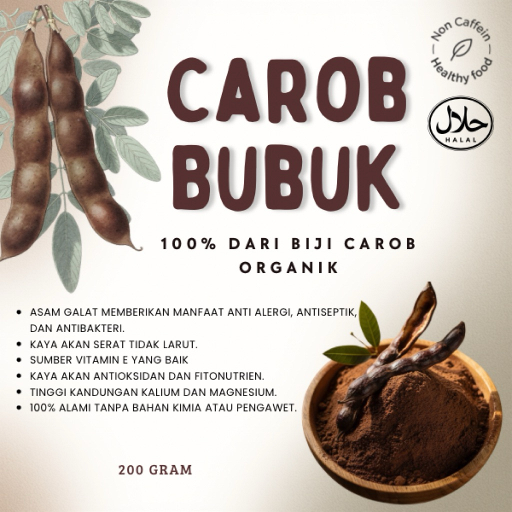 CarobBubuk/Pengganticoklat/carobpowder