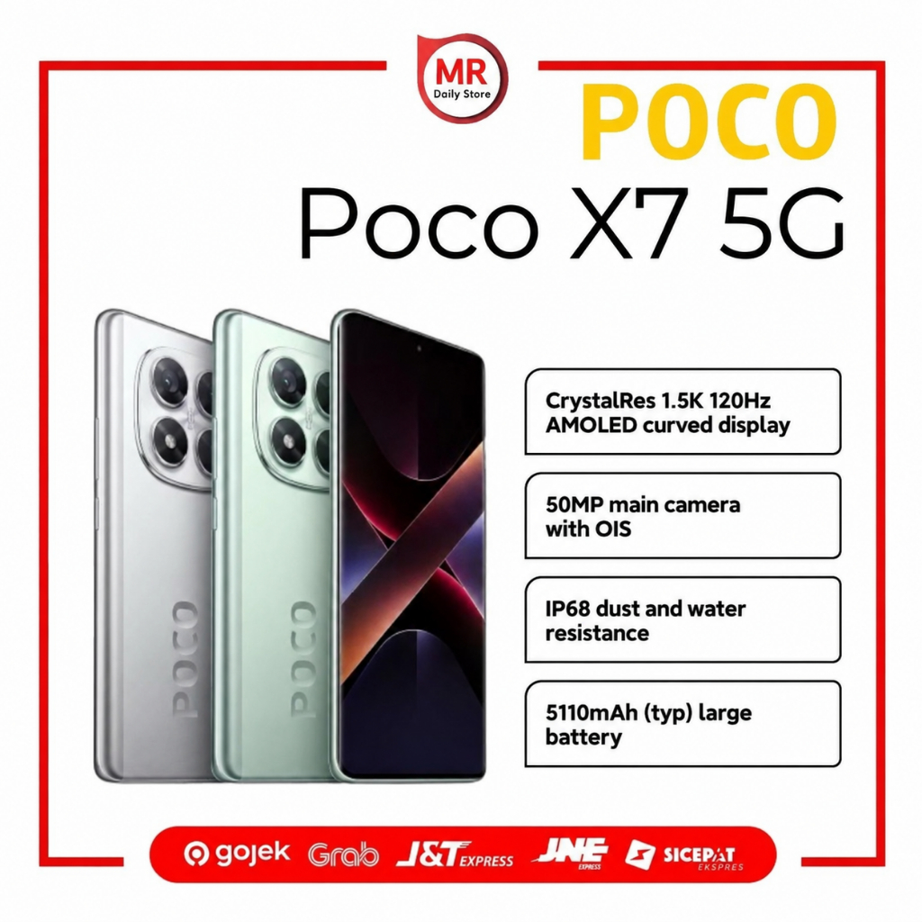 Hp Poco X7 5G Ram 8GB Internal 256GB Garansi Resmi