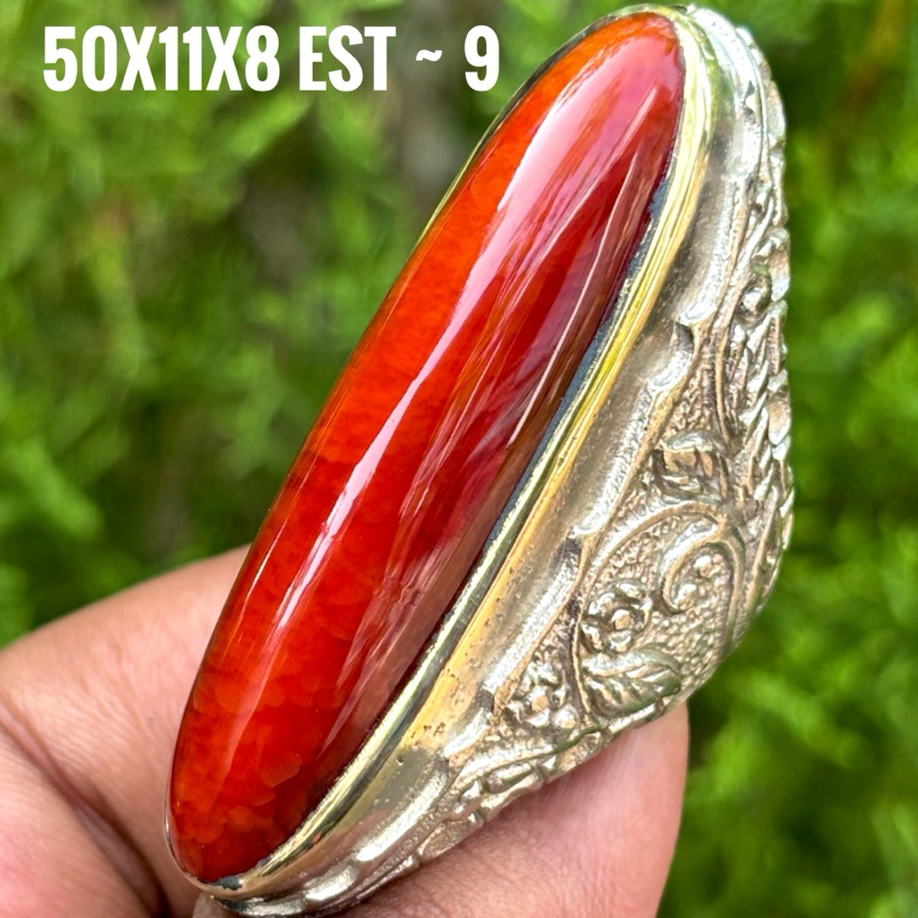 NATURAL BATU AKIK PANDAN MERAH JUMBO