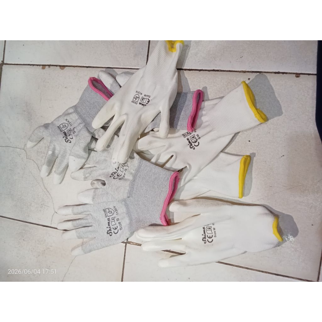 Sarung Tangan Kerja Comet CG805WT Palmfit Putih Nyaman Dipakai