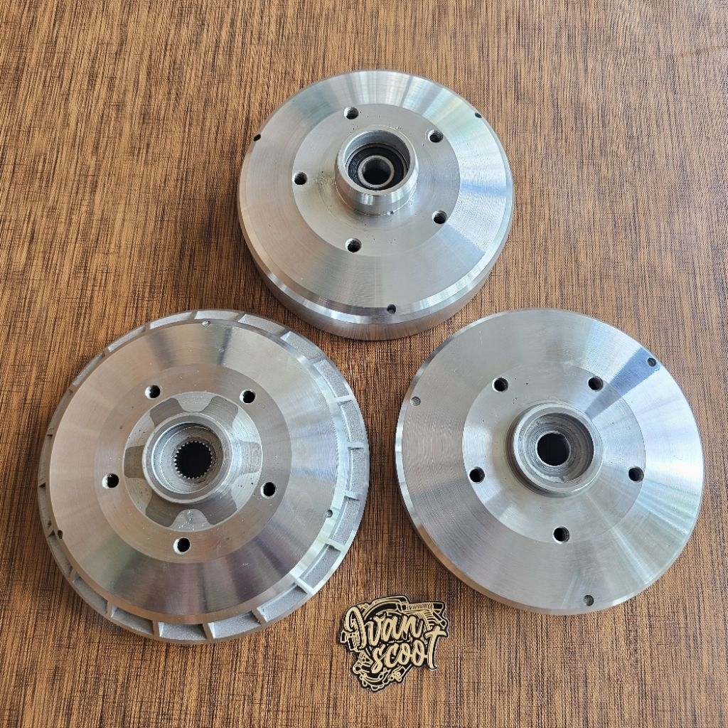 Tromol Hub Depan Belakang Ring 10 - Ring 12 Vespa Super Sprint Px Excel Exclusive GS Scooter Hub Ada