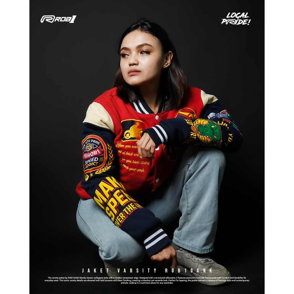JAKET VARSITY ROB1GANK CROCODILE