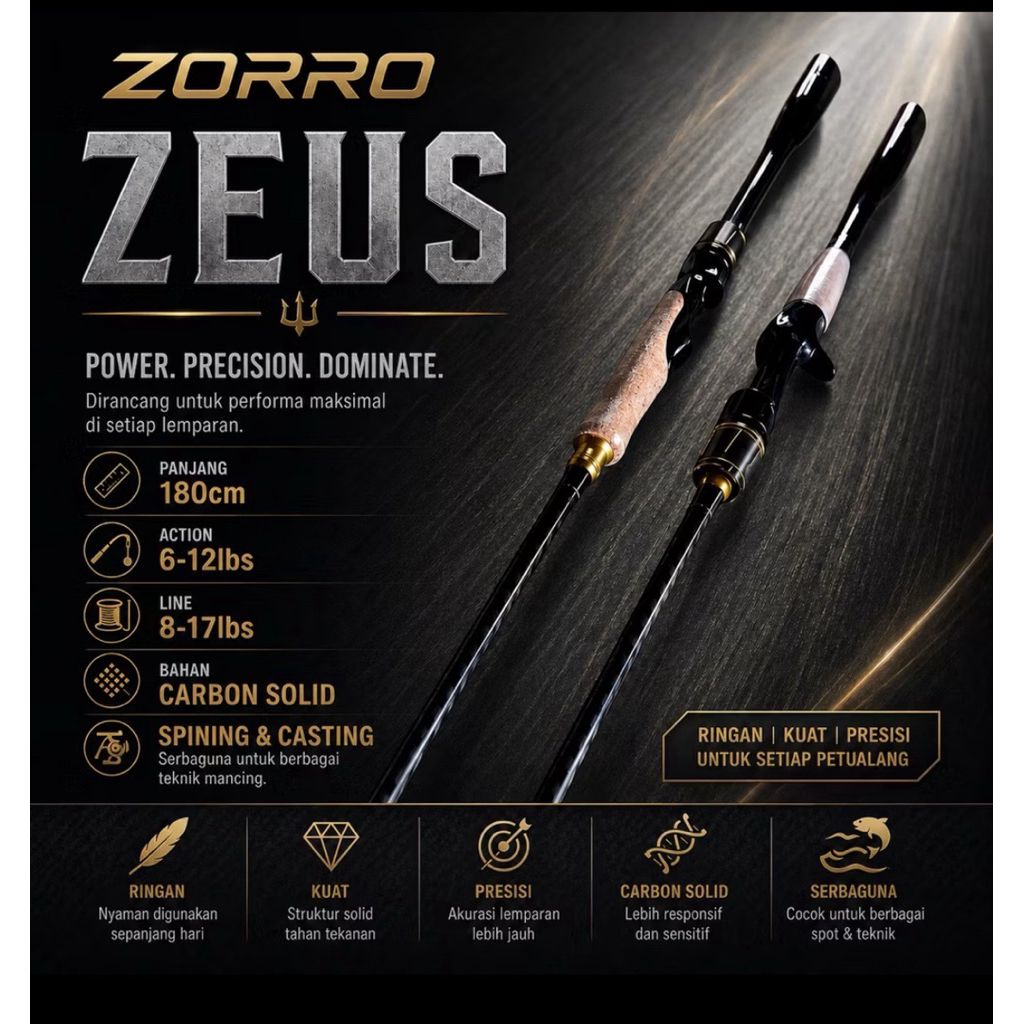 Joran Zorro Zeus 180cm (CASTING/SPINNING)