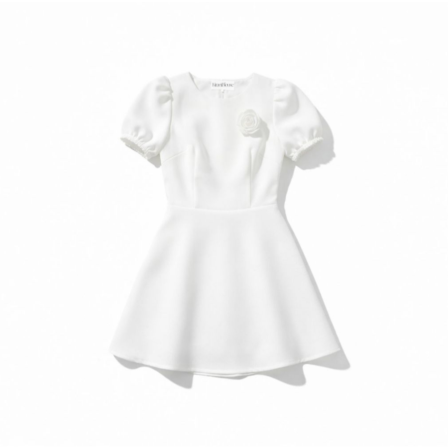 Miu Miu Daily Dress Pesta Mini Alsey Putih
