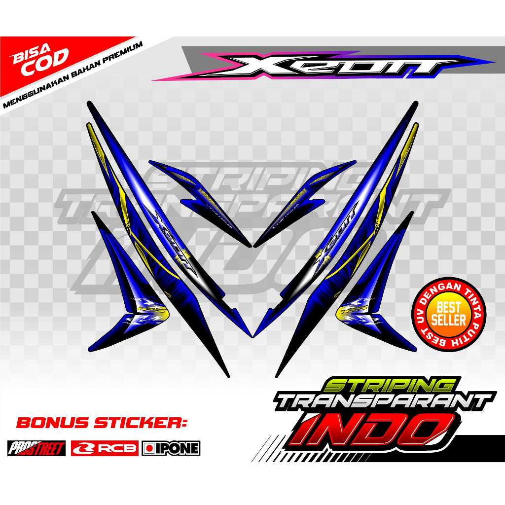 STRIPING VARIASI YAMAHA XEON / STICKER LIST VARIASI MOTOR XEON