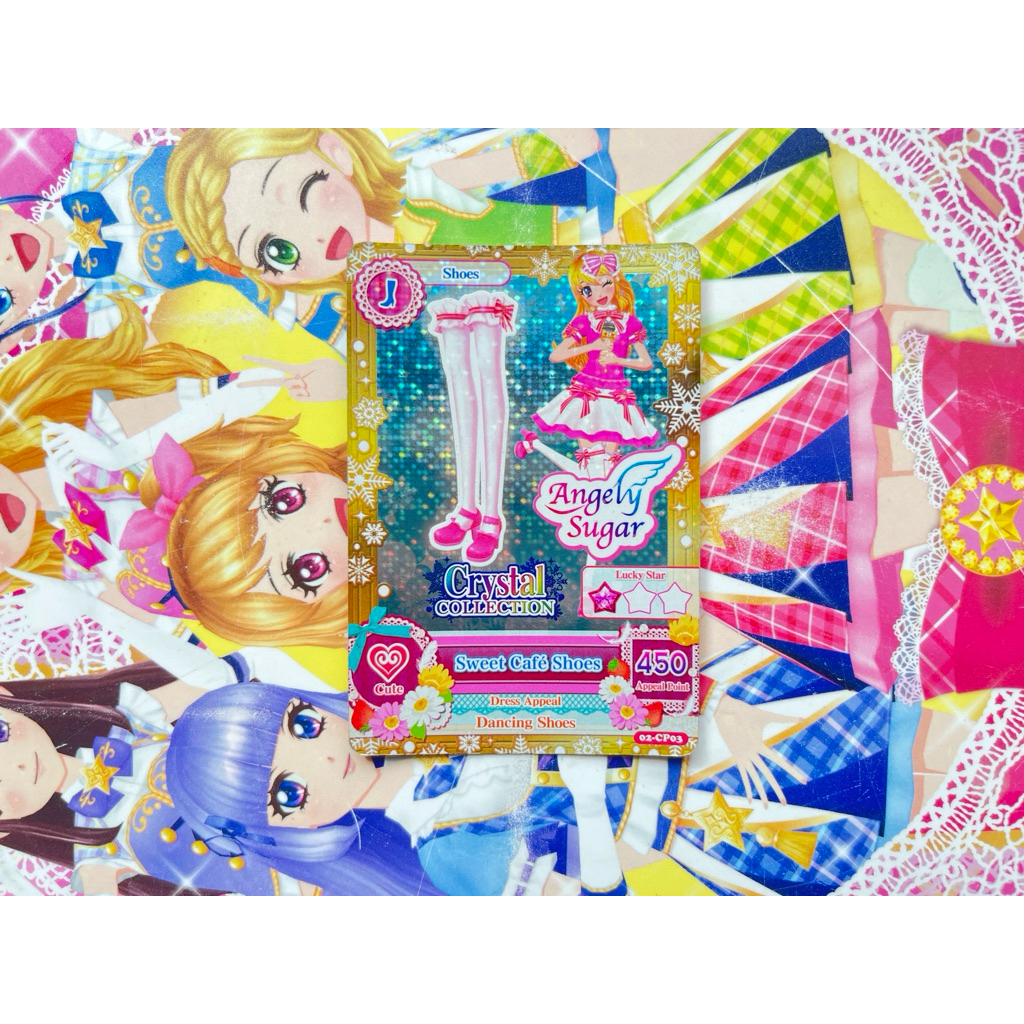 Kartu Aikatsu Sweet Cafe Shoes Ichigo Hoshimiya Angely Sugar Campaign Seri 3 Crystal Winter Collecti