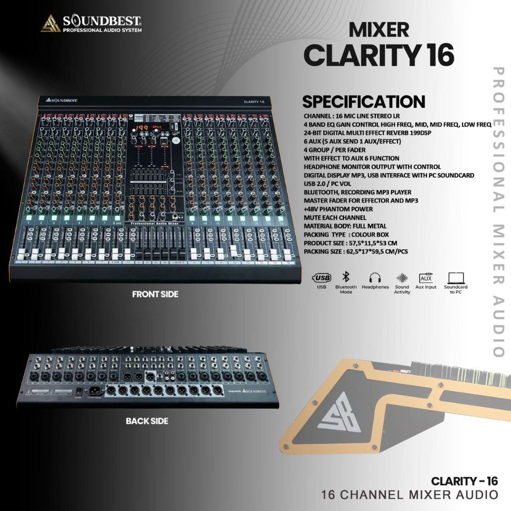 Mixer Soundbest Clarity 16 16channel 199dsp