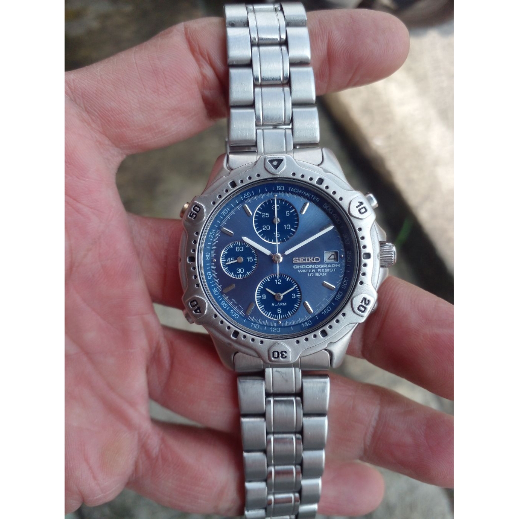 JAM TANGAN PRIA SEIKO CHRONOGRAPH original seken preloved