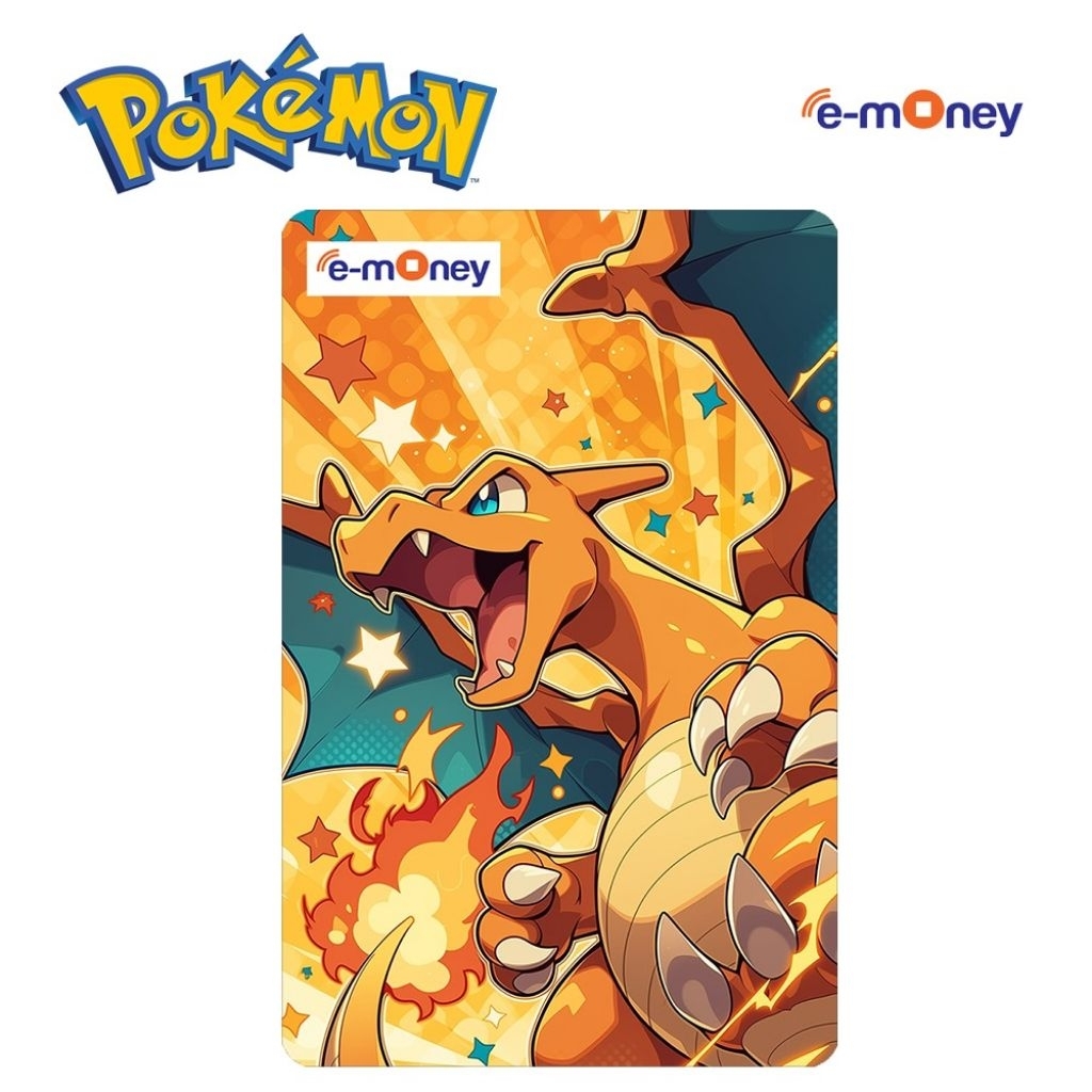 Kartu Emoney  Pokemon Charizard / Custom E-money Mandiri