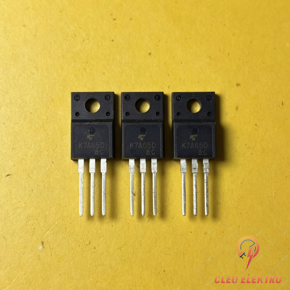 MOSFET K 7A65 D ASLI ORIGINAL IC TRANSISTOR K7A65D DIP 7A65 KUALITAS BAIK
