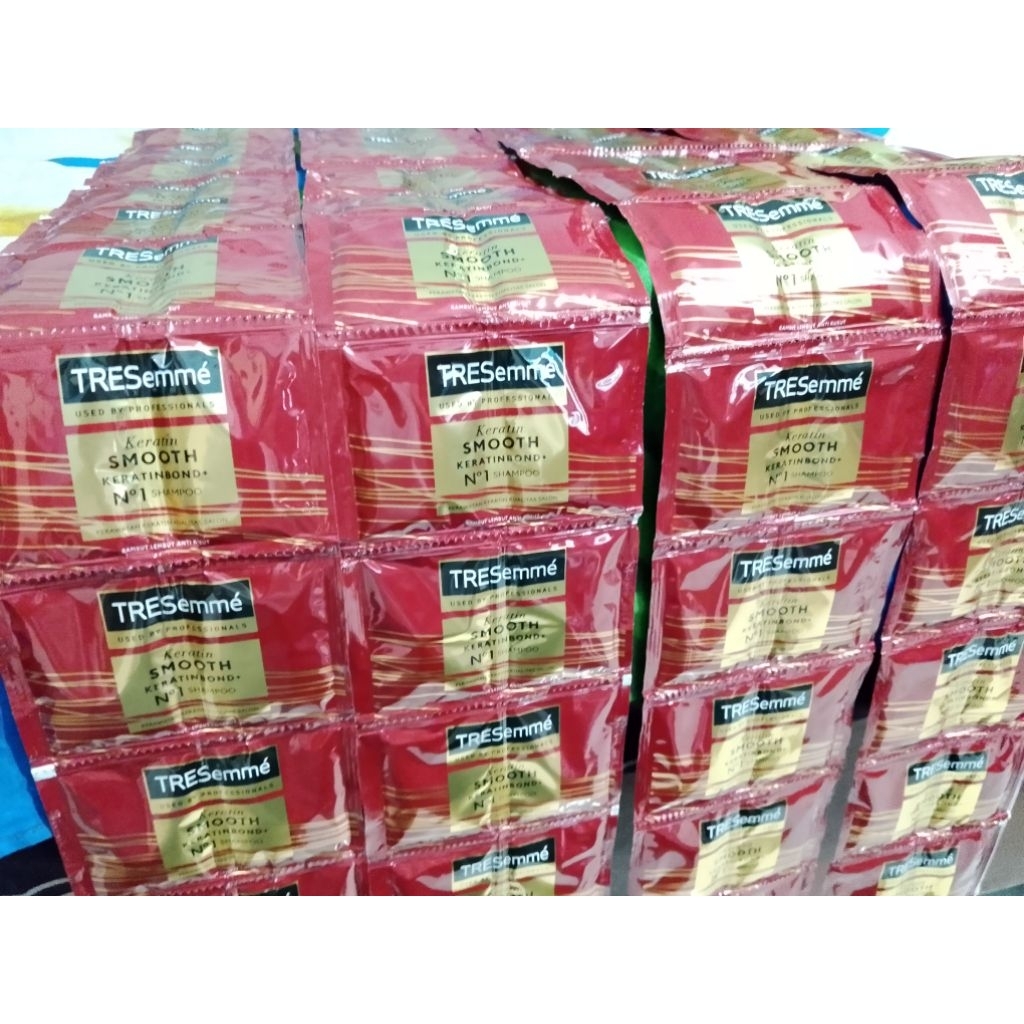 Shampo Sachet Tresemme Keratin Smooth Merah 1 Renceng