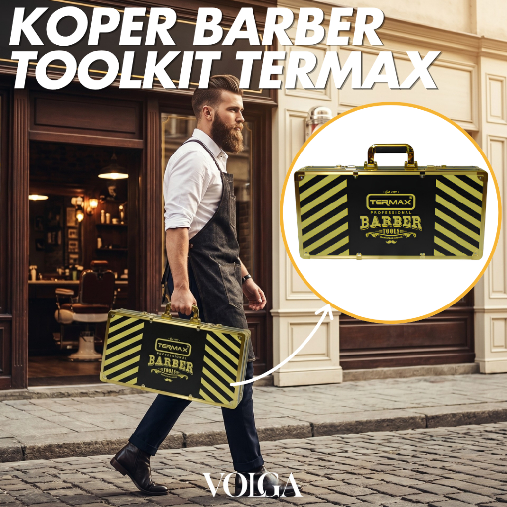 KOPER BARBER TERMAX TAS BARBER TOOL KIT ALAT CUKUR RAMBUT MESIN CUKUR RAMBUT